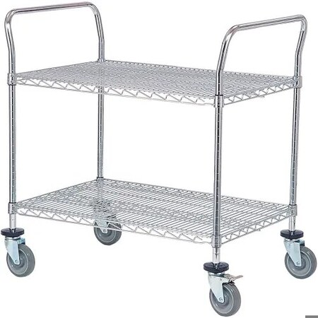 Nexel AH24C Chrome Utility Cart Handle 24 Priced Each, In A Package Of 2